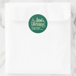 An Irish Blessing Runder Aufkleber