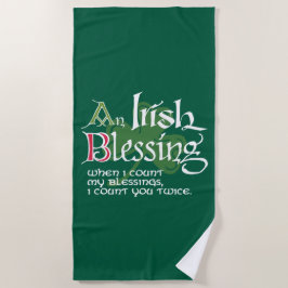 An Irish Blessing Strandtuch