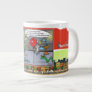 An jedem Wort hängen   Absurde Situation Jumbo-Tasse