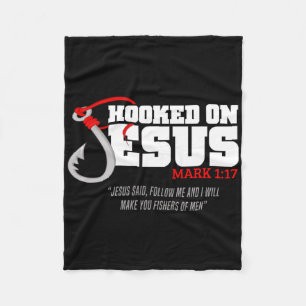 An Jesus angehaken Mark 117 Religiöser Bibelvers - Fleecedecke
