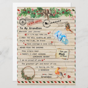 An mein Grandson-Geschenk, Großmutter und Großvate