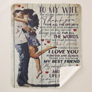 An meine Ehefrau anwesend   Liebe Quotes vorhanden Sherpadecke