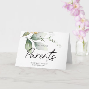 An meine Eltern Hochzeit danke Ihnen für Brides Ma Karte