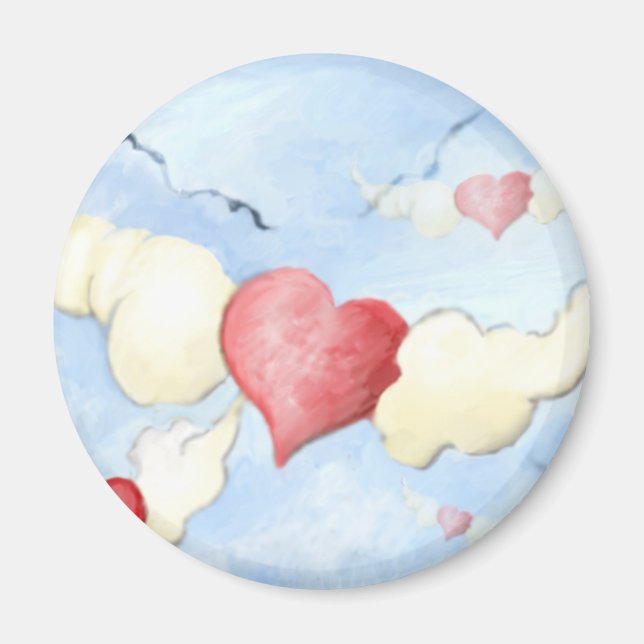 **an meine Freunde mit Liebe** Magnet (Vorne)