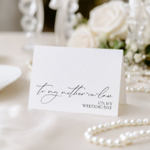 "An meine Schwiegermutter am Hochzeitstag" Karte