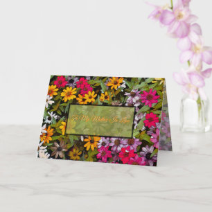 An meine Schwiegermutter / floral / Ich Glückspilz Karte