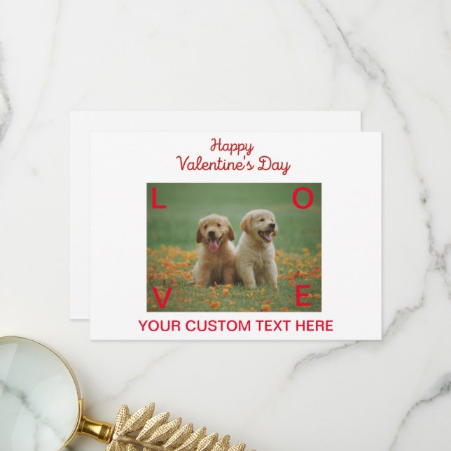 An meine Seelenverwandte, Glückliche Valentintagsk Dankeskarte (Vorderseite/Rückseite Beispiel)
