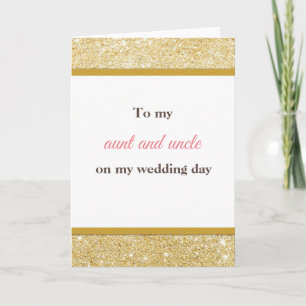 An meine Tante und Onkel Hochzeit danke Ihnen Kart