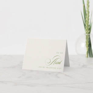 An meine Tante zum Hochzeitstag Grußkarte Dankeskarte