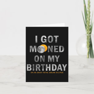 An meinem Geburtstag träumte ich völlig Karte