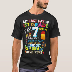 An meinem letzten Tag der 2. Klasse komme ich so T-Shirt