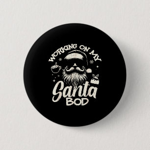 An meinem Weihnachtsmann-Körper arbeiten - Weihnac Button