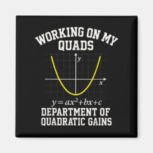 An meinen Quadrizeps arbeiten Lustige Algebra Math Magnet