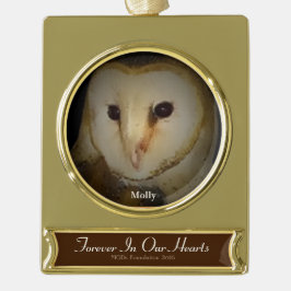 "An Molly erinnernd" 2016 Mod-Grundlagenverzierung Banner-Ornament Gold