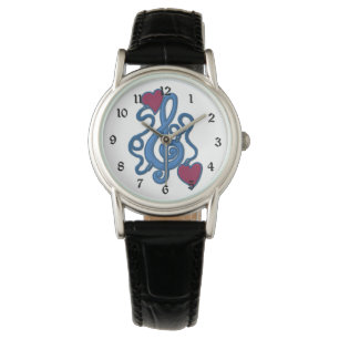 An Music Blue Note Wrist Watch angeschlossen Armbanduhr