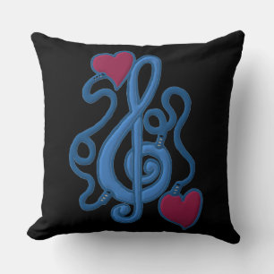An Musik-Reversible Blue Note Pillow angeschlossen Kissen