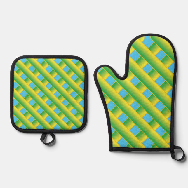 An Ofenhandschuh & Topflappen-Set (Vorderseite)