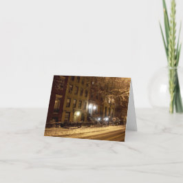 "An Old New York Winter" - Urlaubskarte Feiertagskarte