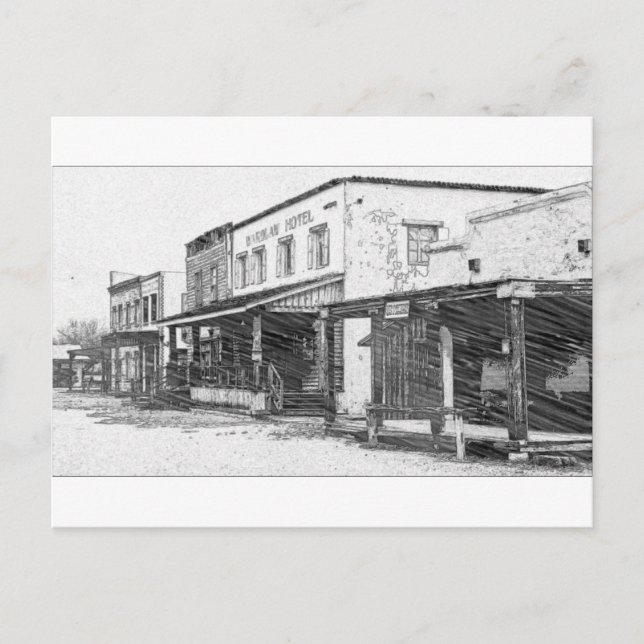 An Old Western Town Postkarte (Vorderseite)