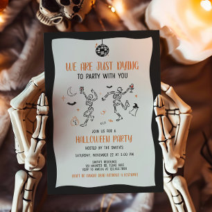 An Party Halloween-Party Einladung sterben