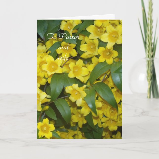 An Pastor und Ehefrau Karte (Vorderseite)