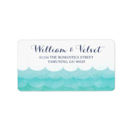 An Sea Nautical Wedels Labels Adressaufkleber