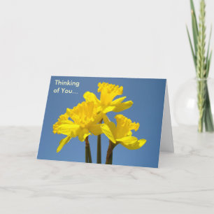 An Sie zu Ostern denken! Karten Osterglocken-Blume