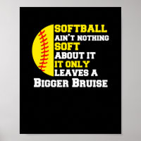 An Softball Funny Pitcher gibt es nichts Weiches