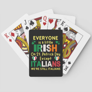 An St. Patrick's Day ist jeder ein bisschen irisch Spielkarten