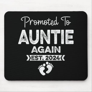 An Tante wieder Est 2024 Schwangerschaftsankündigu Mousepad