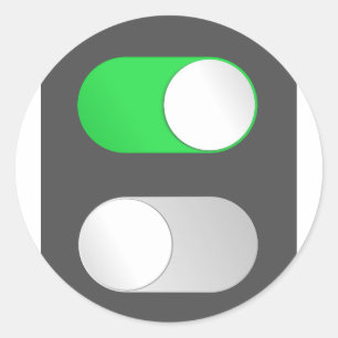 An- und Abkleber Runder Aufkleber