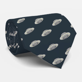 An unidentified flying object UFO Krawatte