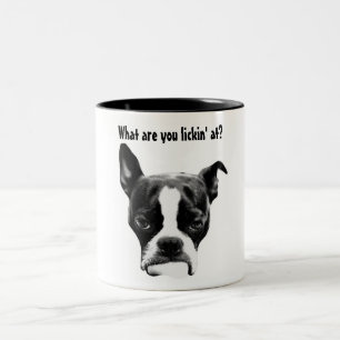 An was Sie lickin? Zweifarbige Tasse