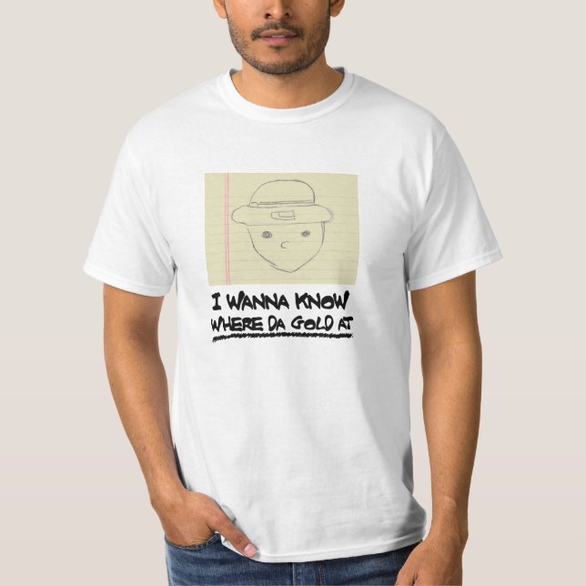 An wo DA-Gold? (MIETEN) T-Shirt (Vorderseite)