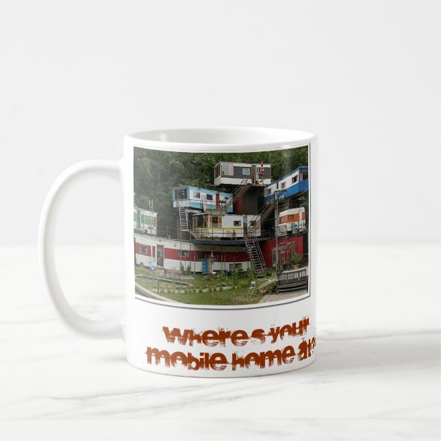 An wo ist Ihr bewegliches Zuhause? Kaffeetasse (Links)