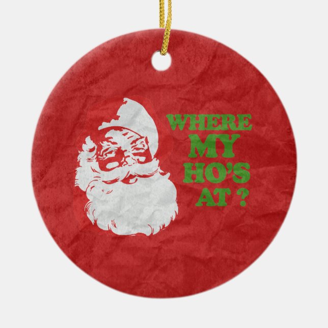 AN WO MEIN HOS KERAMIK ORNAMENT (Vorne)