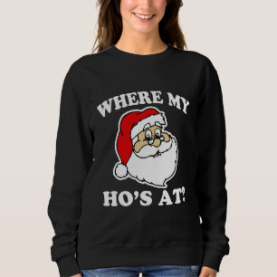 An wo mein Hos? Lustiges Sankt-Weihnachten Sweatshirt