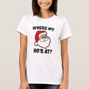 An wo mein Hos? Lustiges Weihnachtssankt-Shirt T-Shirt