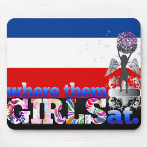 An wo sie jugoslawische Mädchen? Mousepad