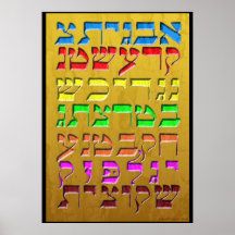Ana b"Koach ~ Anfangsbuchstaben ~ Gold