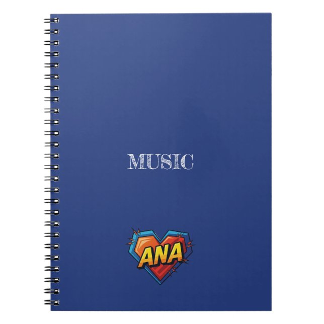 Ana Blue Notizblock (Vorderseite)