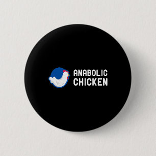 Anaboles Hühnchen Steroid Gym Fitness Bodybuilding Button