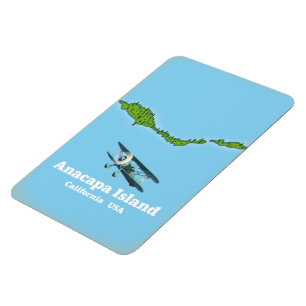 Anacapa Island California USA Karte Magnet