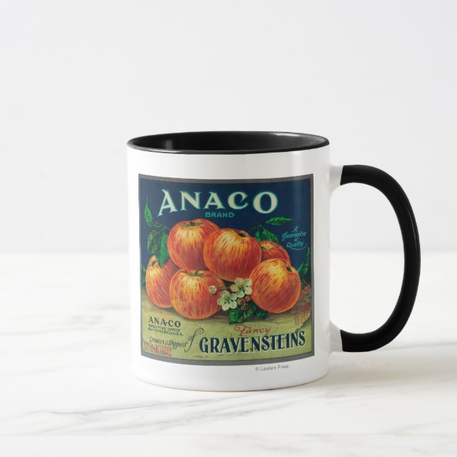 Anaco Apple Crate Label Tasse (Rechts)