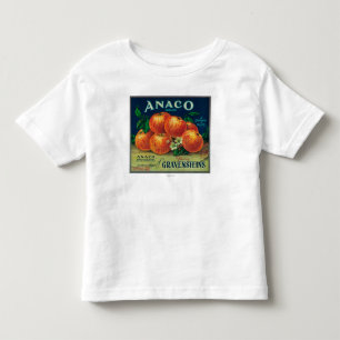 Anaco Apple Kisten-Aufkleber Kleinkind T-shirt