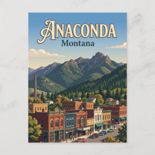 Anaconda, Montana Postkarte