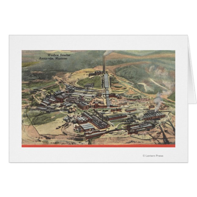Anaconda, Montana - Washoe Smelter View von (Vorderseite (Horizontal))