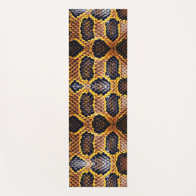 Anaconda Schlangenhautprint Yogamatte (Vorderseite)
