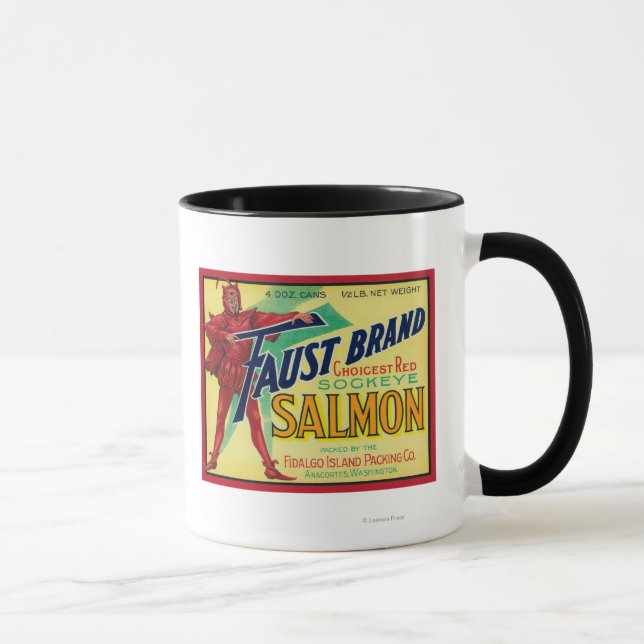 Anacortes, Washington - Faust Lmon Case Label Tasse (Rechts)
