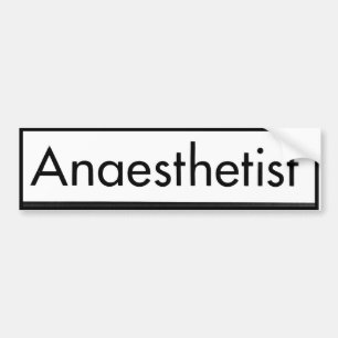 Anaesthetist-Autoaufkleber Autoaufkleber